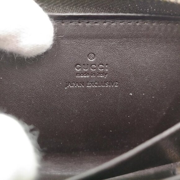 Authentic Gucci Coin Case Diamante Studded Wallet Brown Leather mn197-021726 - Picture 8 of 9